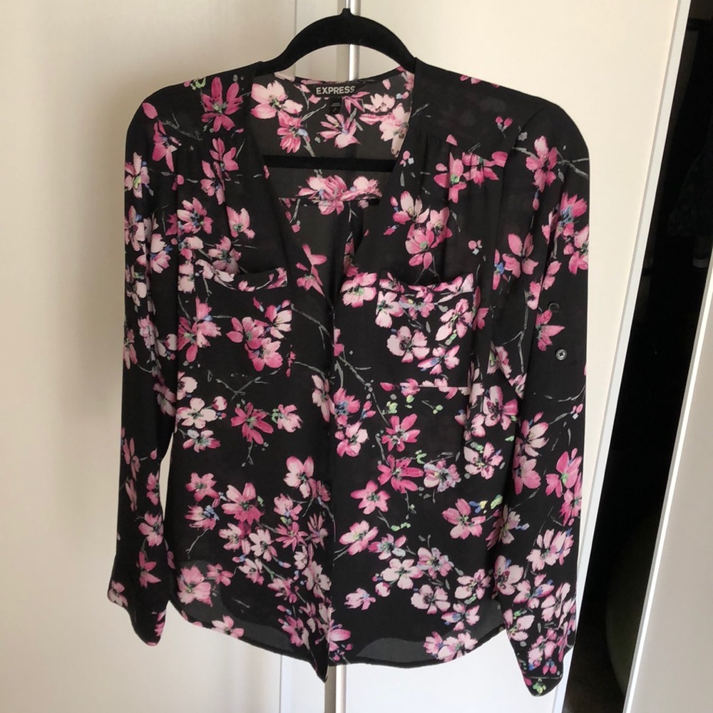 Express floral blouse